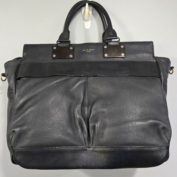 🐢 Rag and Bone Large Pilot Bag in Black - Picture 1 of 17